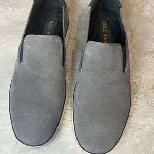 Cole Haan Men's Suede Slip-On Shoes in Gray